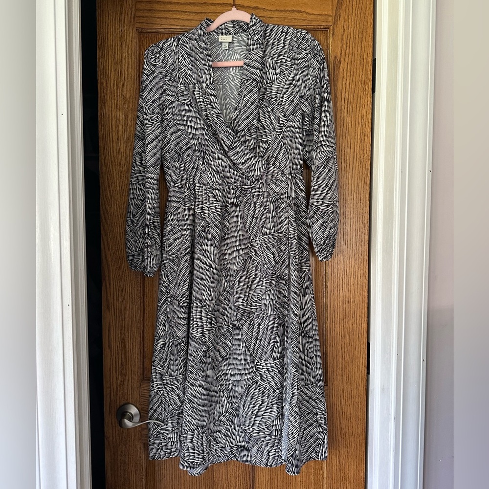 Black and White midi Dress